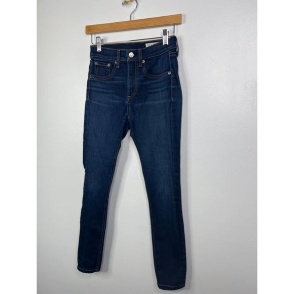 Rag & Bone High Rise Skinny Bedford Denim Jeans Women's Blue Size: 24 NWOT - Picture 3 of 10